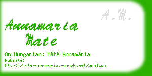 annamaria mate business card